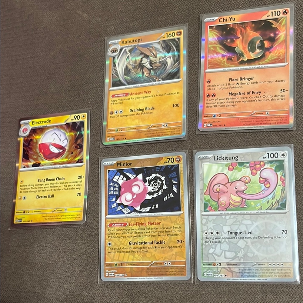 3/$18 Pokemon Trading Card Set holo and reverse holo set all fresh out the pack